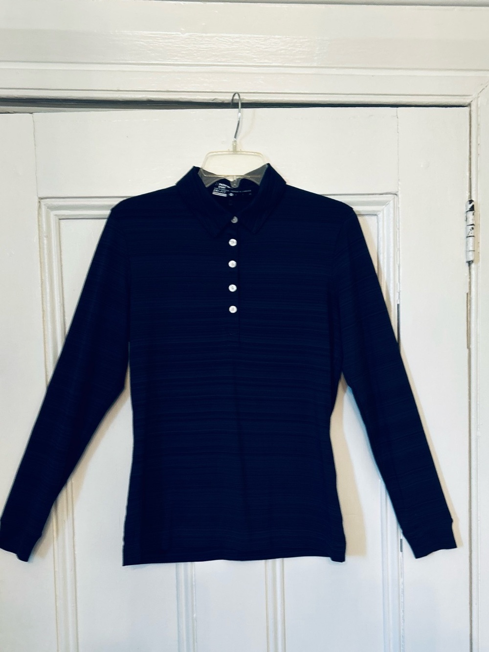 Nike Golf Dri-Fit Women’s Long Sleeve Polo Shirt Navy Blue Size S